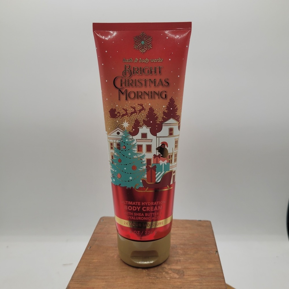BATH AND BODY WORKS - BRIGHT CHRISTMAS MORNING - BODY CREAM‎ - 8 OZ